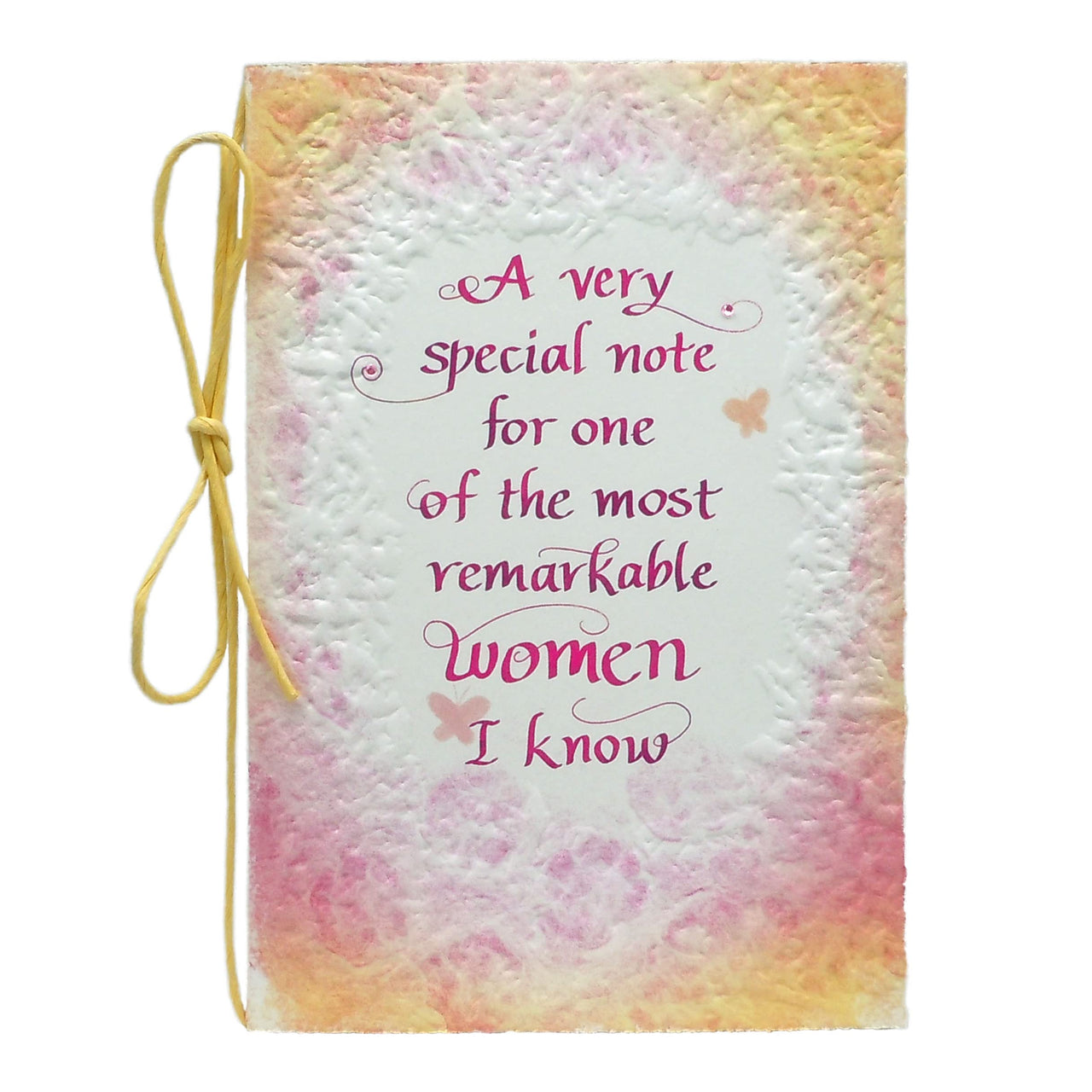 Blue Mountain Arts Card for a Special Woman—Birthday, Just Because, Holiday, or Any Occasion Card for Her (A very special note for one of the most remarkable women I know) yellows and pinks