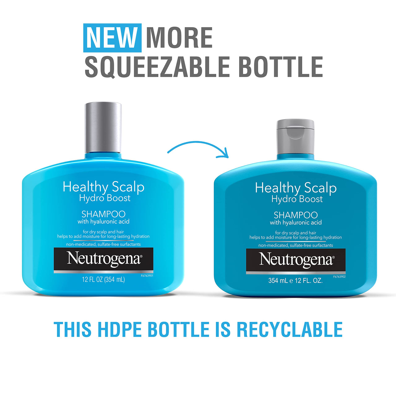Neutrogena Moisturizing Healthy Scalp Hydro Boost Shampoo for Dry Hair and Scalp, with Hydrating Hyaluronic Acid, pH-Balanced, Paraben & Phthalate-Free12 fl oz