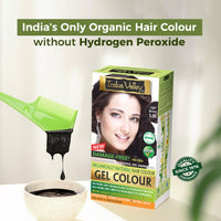 INDUS VALLEY Damage Free Natural Gel Hair Colour For Women | Ammonia & Ppd Free Organic Hair Colour With 100% Grey, Long Lasting Conditioning Hair Color | Light Brown 5.0 - Pack Of 2 (2X220 = 400 Ml)