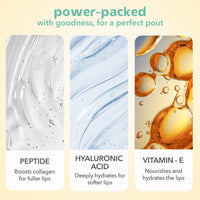 Lotus Herbals Peptide Lip Balm with SPF 15 for Dry and Chapped Lips, Repairs and Plumps Skin, Glossy Finish, With Hyaluronic Acid and Vitamin E, No Tint, Vanilla Scent, Vegan, For Men and Women (Transparent, 10gm)