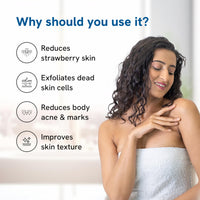 Be Bodywise Strawberry Skin Pack | With 1% SA Body Wash, 5% Lactic Acid Body Lotion & 10% AHA Scrub | Exfoliates, Reduces Body Acne, Strawberry Skin & Uneven Skin Texture | 650ml