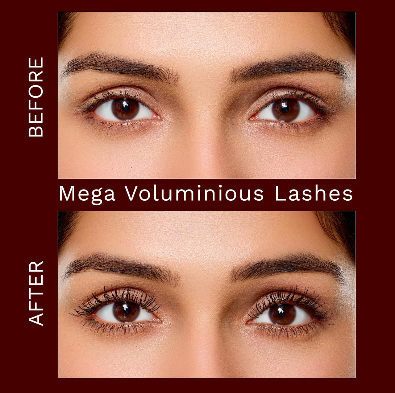 Pilgrim Mega Volume Waterproof Mascara High-definition Volume Smudge-proof Black Passion-02 | 5ml