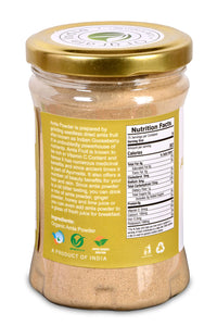 Orgrain India Organic Dried Amla Powder 150 Grams|Indian Gooseberry Emblica Officinalis|Amla Churna For Hair, Skin & Healthy Gut