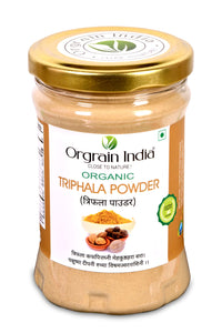 Orgrain India Organic Triphala Powder 150g | Supports Bowel Wellness & Healthy Gut, Helps to Boost Immunity & Useful for Digestion