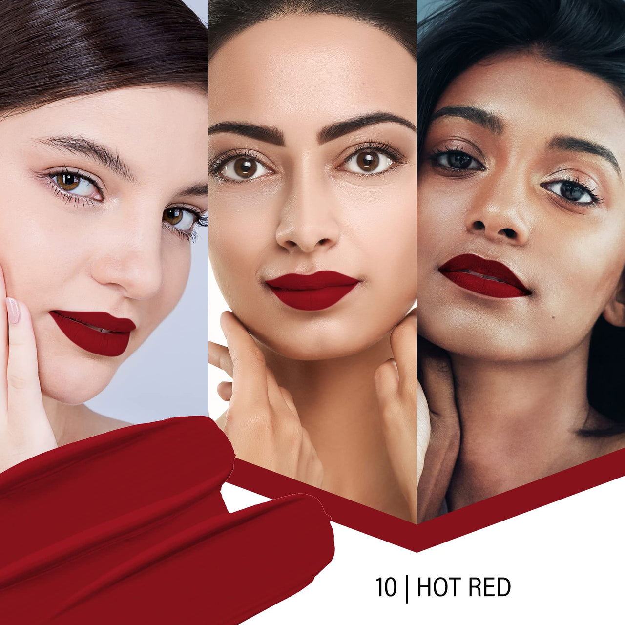 COLORS QUEEN Lipstick Bridal Maroon & Hot Red (Matte)