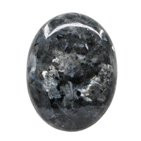 Larvikite Palm Stone - Hot Massage Worry Stone for Natural Body Chakra Balancing, Reiki Healing and Crystal Grid Larvikite