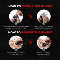 Beardo Ape-X 3-in-1 Multipurpose Trimmer for Men | Grooming Kit :- Trimmer, Shaver, Ear & Nose Trimmer | Stainless Steel self-sharpening blades | USB charge | Gift For Brother | Gift For Friends