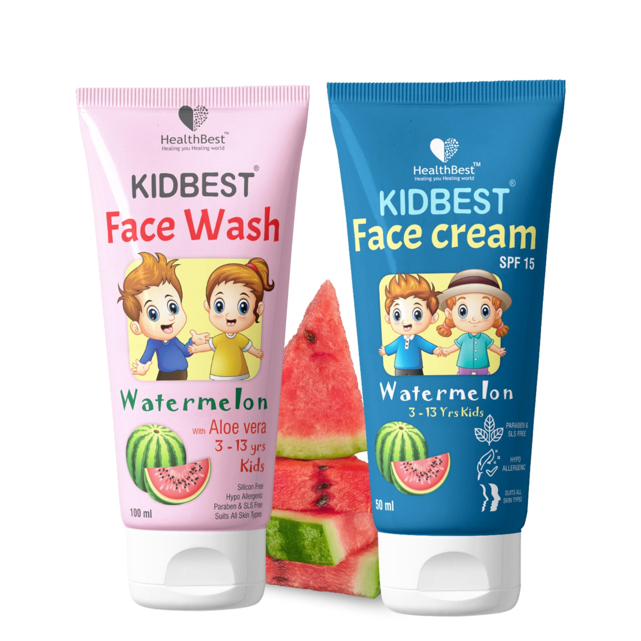 Healthbest Face Wash and Face Cream Combo - Clean & Hydrated Skin