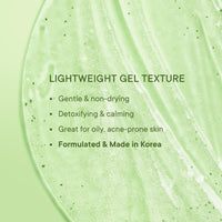 Quench Skin Detox Gel Face Wash with Matcha Green Tea Anti-Oxidants | Korean Face Wash for Oily & Acne-Prone Skin | Made in Korea (100ml)