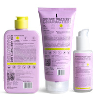 Moxie Beauty HydroRepair Routine | Sulfate-Free Shampoo + Protein-Enriched Conditioner + Hydrating Serum | Complete Hair Repair & Frizz Control | Strengthening & Moisture Lock | 200ml + 175ml + 50ml