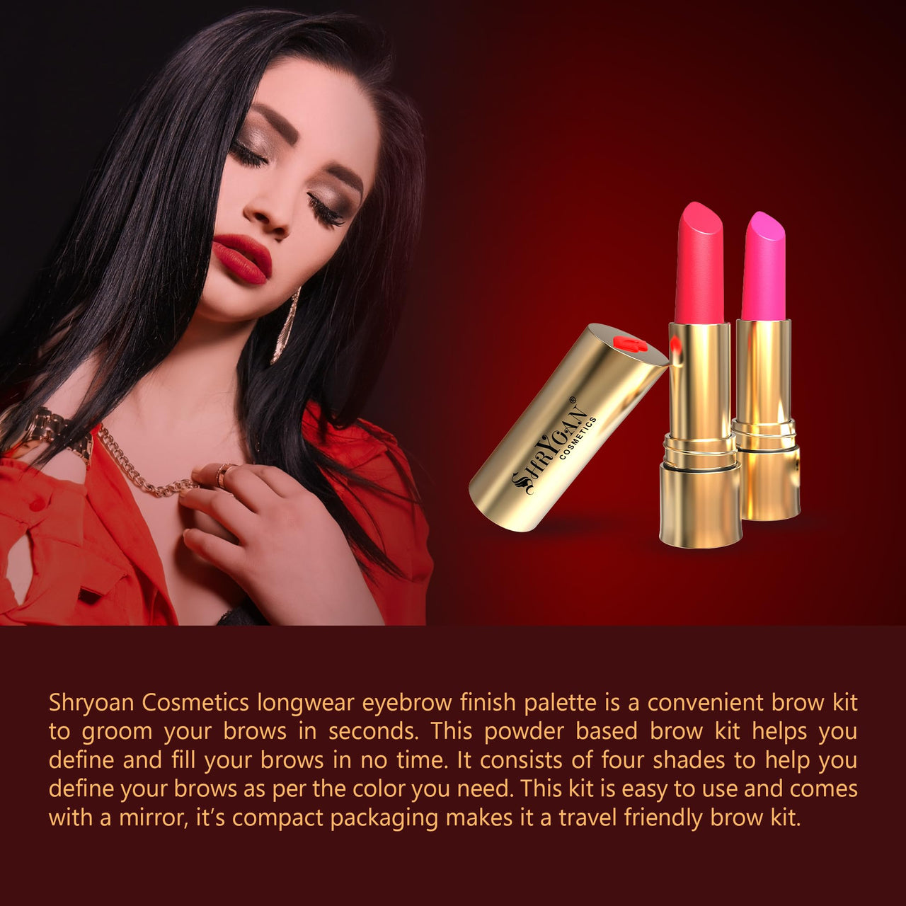 Shryoan Women's Long Lasting Non-Transfer Matte Lipstick| Smudge & Waterproof Lipstick With 24 Hr Stay (Shade 03)