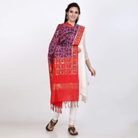 KAPAAHA Women's  Woven Silk Blend Patola Dupatta/Chunni Enough