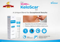 Brinton Keloscar Gel | Surgical Scar Gel for All Skin Types Stimulates Skin Regeneration (15 g) x Pack of 2