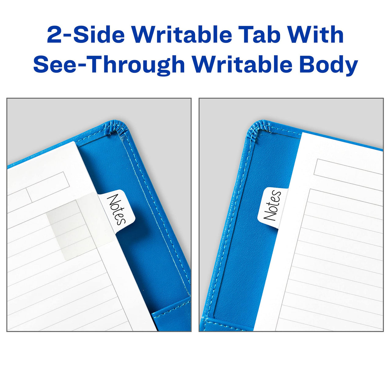Avery Mini Ultra Tabs, 1" x 1.5", 2-Side Writable, White, 40 Repositionable Tabs (74788) 1 x 1.5