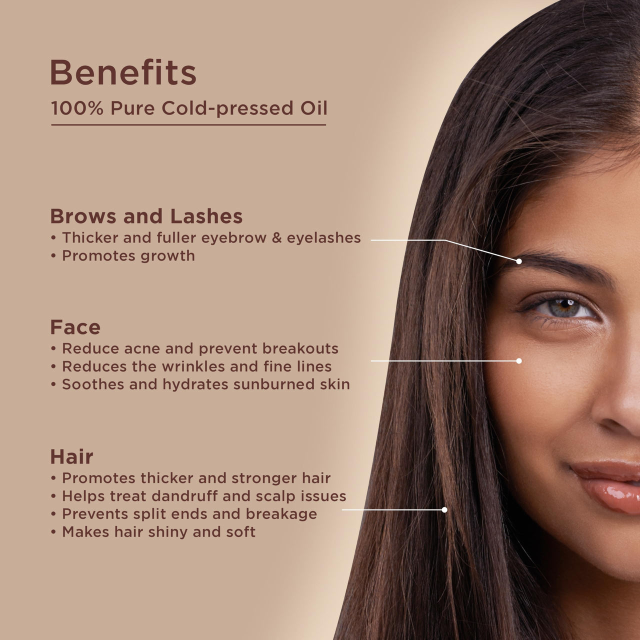Indus Valley Bio Organic Castor Oil For Extra Virgin Cold - Pressed Organic Hair & Skin - 200 ml