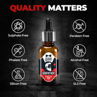 Beardo Godfather Beard Pro Combo |Godfather Beard Oil 30ml, Godfather Beard Wash 100ml, Beard Activator 0.5mm derma roller | Gift for men