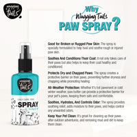 Wagging Tails Daily Care Paw Spray for Summer Walk- 100ml for Dirty, Dry, chapped and Muddy Paws | Natural Spray with Fragrance for Dogs, Cats and Puppies paw - Dog paw Clener Spray