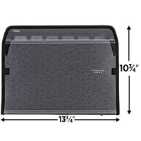 Five Star 7 Pocket Expanding File Organizer, Plastic Expandable File Folders with Customizable Tabs & Clear Cover, Holds 11