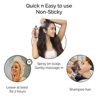 PYOURA Hibiscus Hair Mist Spray 100ml for Itchy Dry Scalp & Dandruff| Non Oily Heat protection Hair Mist Tonic Supports Hair Growth| Hair Serum Toner for Conditioning and Prevents Split Ends