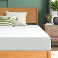 ZINUS 6 Inch Green Tea Memory Foam Mattress [New Version], Queen, Fiberglass free, Medium Firm Feel, Zoned Pressure Relief, Certified Safe Foams & Fabric, Mattress in A Box 6