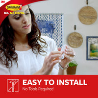 Command Medium Utility Hooks, Damage Free Hanging Wall Hooks with Adhesive Strips, No Tools Wall Hooks for Hanging Organizational Items in Living Spaces, 20 White Hooks and 24 Command Strips 20 Hooks
