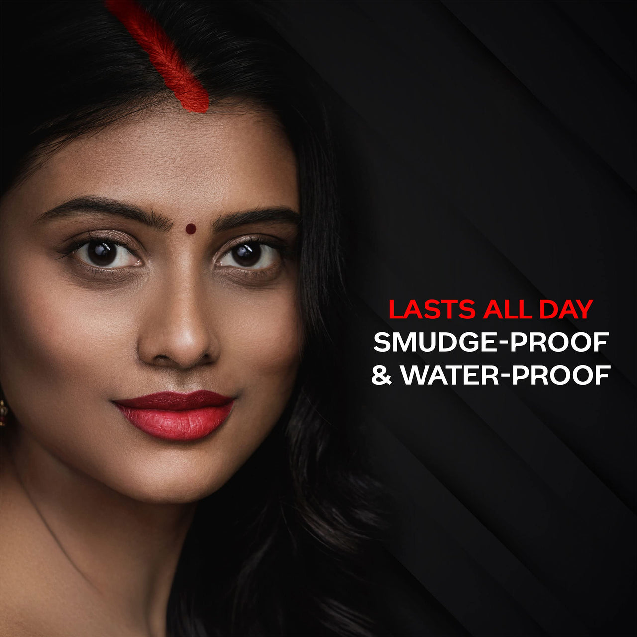FACESCANADA Liquid Sindoor - Red, 2.5 ml | Highly Pigmented Rich Color | Quick Drying & Long Lasting | Velvet Matte Finish | Water-Proof | Smudge-Proof | Crease-Proof | Sponge Tip Applicator