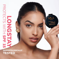 Mila Beauté Perfecting Compact Powder | Natural Matte Finish| Longstay with SPF 15 | Minimized Pores and Finelines | Controls Shine | Lightweight Compact Powder | Shade - (True Beige 16g)
