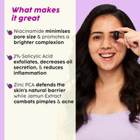 PLIX - THE PLANT FIX Jamun Clarifying Fruity Toner (150 Ml)|With Niacinamide & Jamun Extract|Targets Clogged Pores & Smoothens Skin|For Oily & Acne Prone Skin|Alcohol Free, For Women & Men