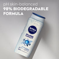 NIVEA MEN Pure Impact Shower Gel, 500ml, (Hair, Face & Body Wash) (Pack of 3)