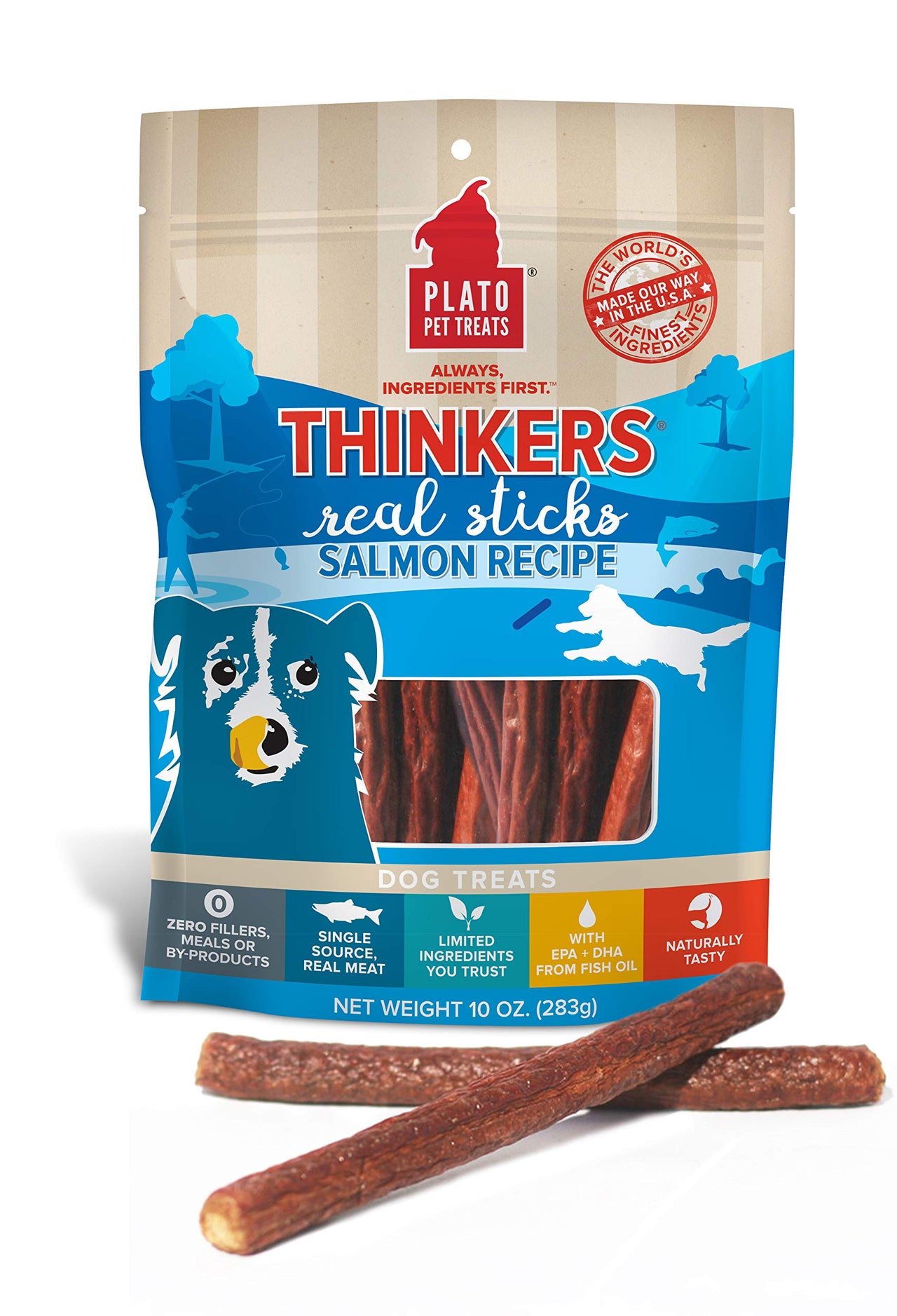 PLATO Thinkers Salmon, Natural color, 10 Ounce (Pack of 1) 10 Ounce (Pack of 1)