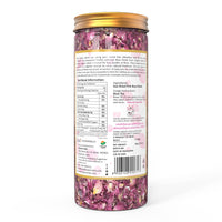 Orgrain India Pushkar Raj Pink Rose Petals 50g | Organically Grown Company-Owned Farmlands | Sun Dried Gulab Patti | Rose Tea