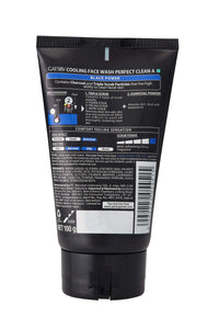Gatsby Cooling Face Wash - Perfect Clean, Contains Charcoal Powder, Deep Cleanses, Powered With 3X Scrub, 100gm