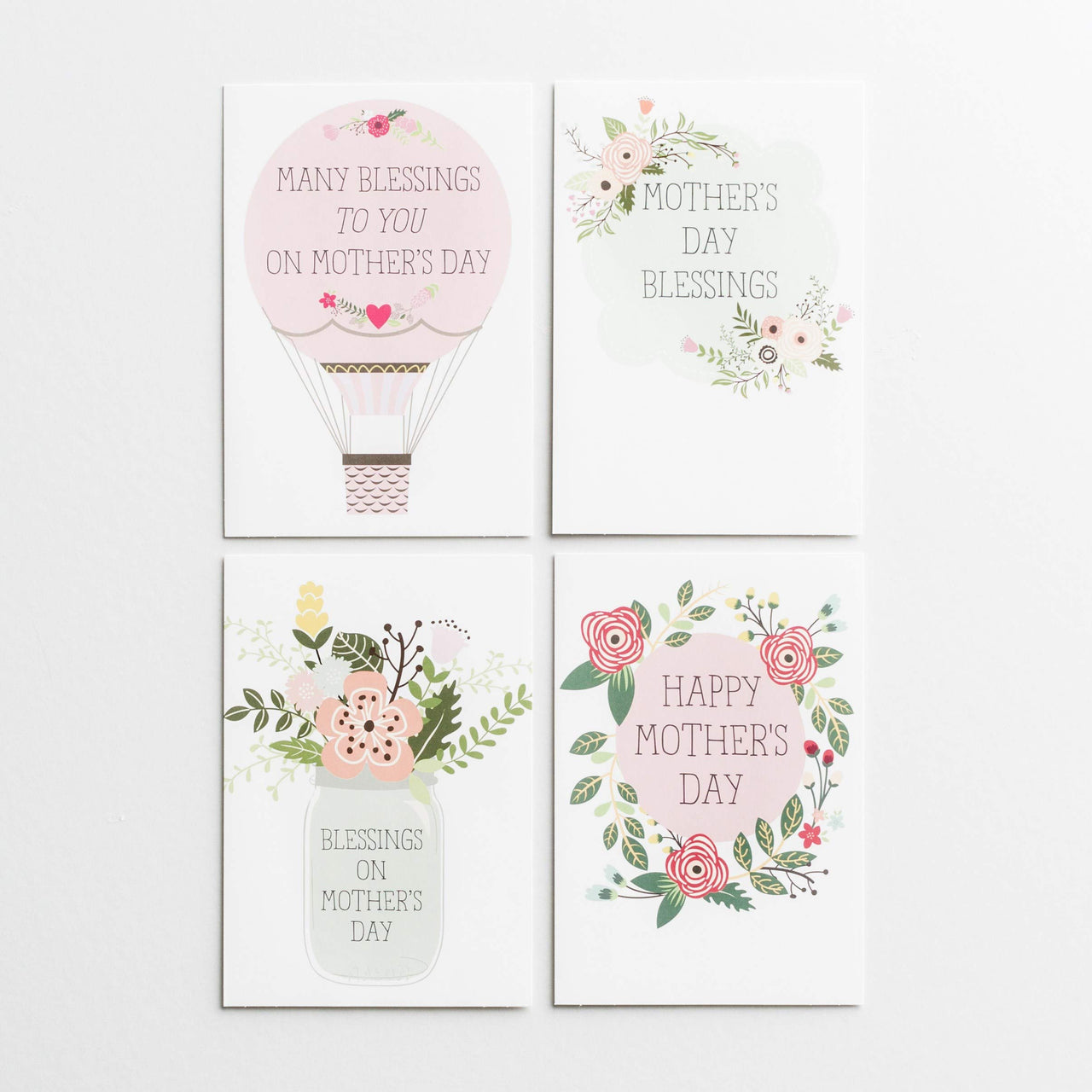 DaySpring - Happy Mother’s Day – 8 Design Assortment With Scripture – 24 Floral Mother’s Day Cards & Envelopes (70925)