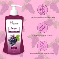 TryOnes Skin Naturals Bright Complete Face Wash and Glowing Skin - Daily Cleanser Suitable For all Skin Types_Grapes_400ml