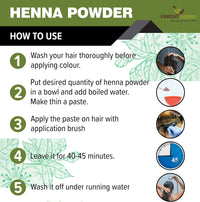 The Forest Herbs Natural Care from Nature Henna and Indigo Leaves Powder Combo (200gm Each) Total 400g | No Added Preservative and Additives | Non-GMO