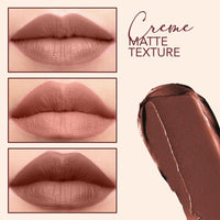 Carlton London Creamy Matte Stardust Bullet Long Stay Lipstick |Enriched with Vitamin E, Castor oil | Intense Colour, Moisturised Lips, Smooth & Light |Upto 8 hrs- 4Gm. (Beach Buff)