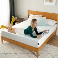 ZINUS 6 Inch Green Tea Memory Foam Mattress [New Version], Queen, Fiberglass free, Medium Firm Feel, Zoned Pressure Relief, Certified Safe Foams & Fabric, Mattress in A Box 6