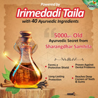 Zandu Dantveer, 500g, Fights 9 Dental Problems, with Irimedadi oil, Advanced Ayurvedic Toothpaste, Scientifically proven formula