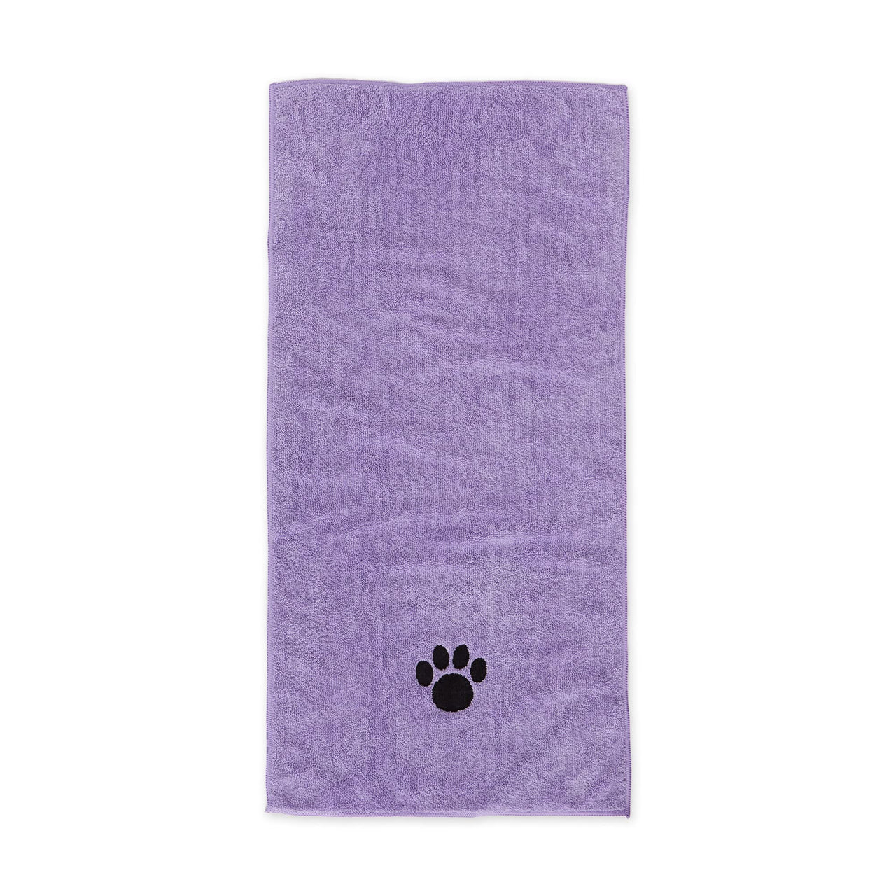 Bone Dry Pet Grooming Towel Collection Embroidered Absorbent Microfiber Drying Set, 15x30, Lavender, 3 Count