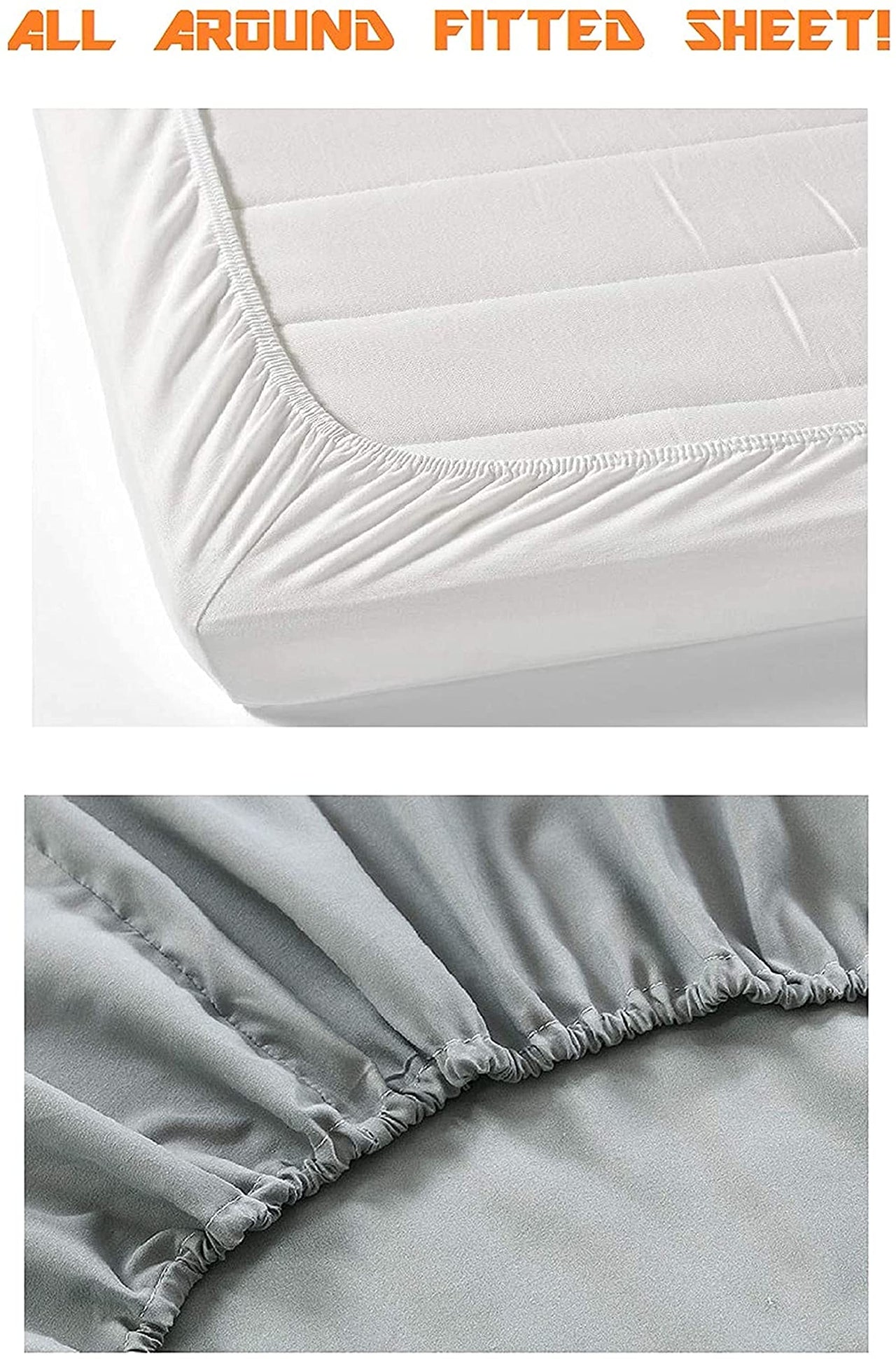 Elegant Comfort 1500 Premium Hotel Quality 1-Piece Fitted Sheet, Softest Quality Microfiber - Deep Pocket up to 16 inch, Wrinkle and Fade Resistant, King, Sage-Green
