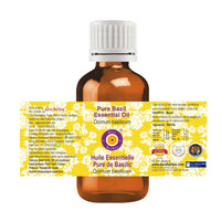 Deve Herbes Pure Basil Essential Oil (Ocimum basilicum) Steam Distilled 15ml
