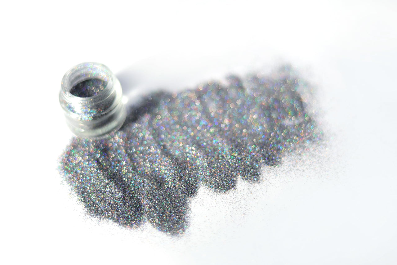 Loose Glitter Eyeshadow Powder Shiney Glitter (Grey Holo)
