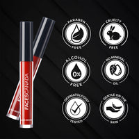 FACESCANADA Liquid Sindoor - Red, 2.5 ml | Highly Pigmented Rich Color | Quick Drying & Long Lasting | Velvet Matte Finish | Water-Proof | Smudge-Proof | Crease-Proof | Sponge Tip Applicator