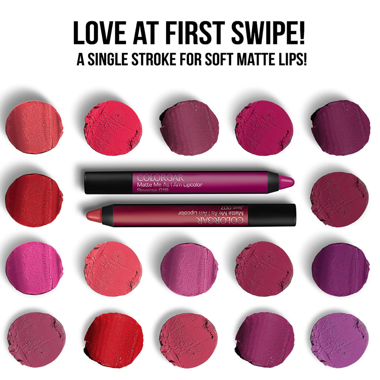 Colorbar Matte me as I am Lipcolor-Outrage, Mauve, 2 g | Moisturize and condition lips| Long Lasting| Waterproof and Smudge-proof