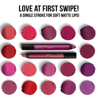 Colorbar Matte me as I am Lipcolor-Outrage, Mauve, 2 g | Moisturize and condition lips| Long Lasting| Waterproof and Smudge-proof