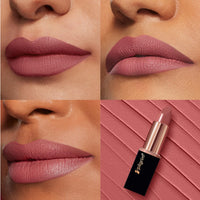 Pilgrim Matte Me Up Bullet Lipstick 4.2g | Creamy, Lightweight, Bold, Non Drying | SPF 30 | Enriched With Hyaluronic Acid & Spanish Squalane | Lipstick for dusky skin tone | Cupid's Pink-03