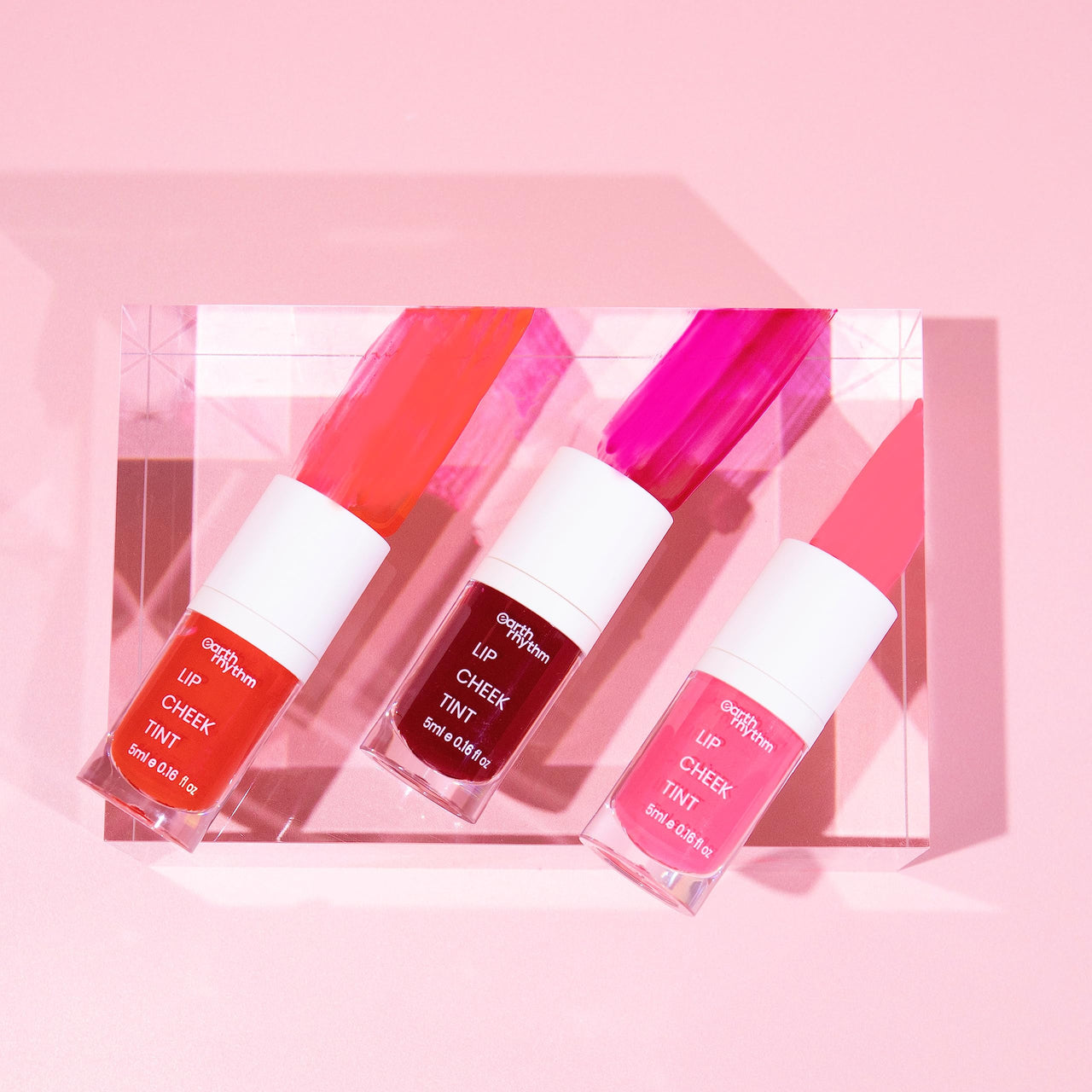 Earth Rhythm Lip and Cheek Tint Mermaid, with Goodness of Jojoba Oil and Pomegranate| Multipurpose 3 in 1 Lip Tint | 100% Natural, Men &Women- 5ml