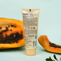 Oshea Herbals Papayaclean Anti Blemish Face Pack for All Skin Types | Hydrates Skin & Lightens Blemishes | Enriched with Papaya Extract & Vitamin E - 100g