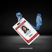 Avery Durable Tall ID Badges for Lanyards, Laser Printable on Both Sides, Blank White, 80 Total, 3.375