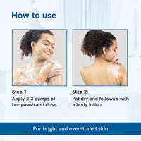 Be Bodywise 5% Niacinamide Brightening Body Wash 700ml | Hydrates & Deep Cleanses Skin | For Glowing & Hydrated Skin | With Aloe vera, Vitamin B3 & E | For All Skin Types